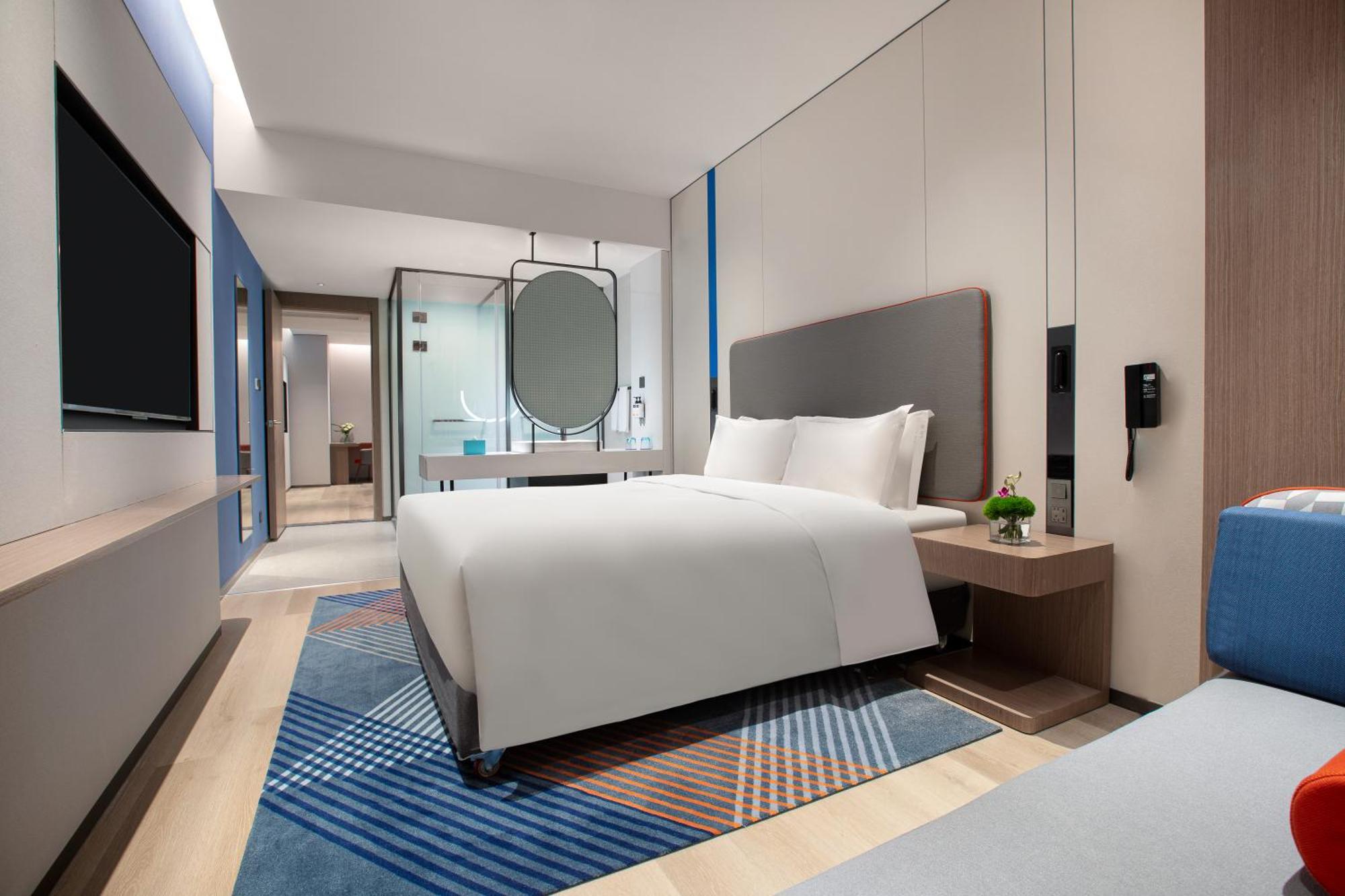 Holiday Inn Express Changfeng Park Shanghaj Zewnętrze zdjęcie